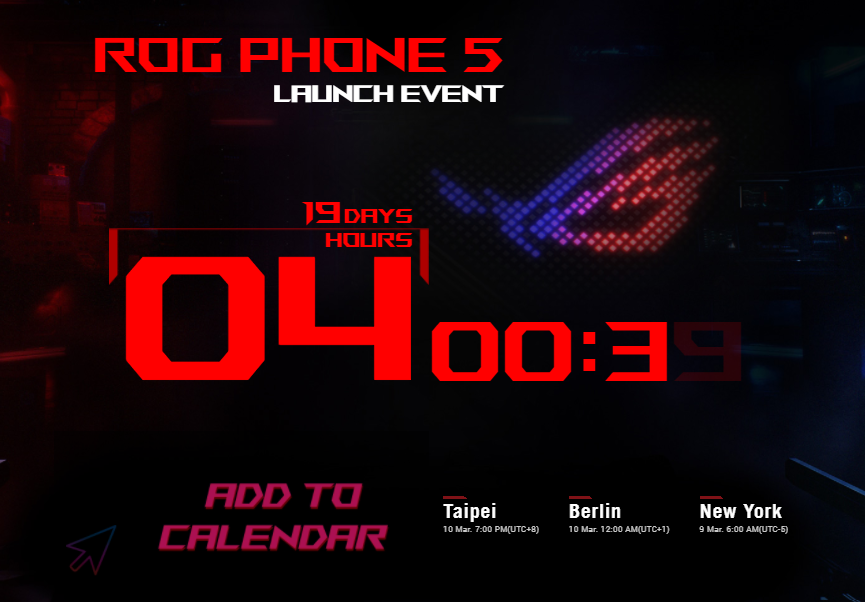 来了!ROG Phone 5将在3月10日发布:搭载骁龙888处理器、16GB运存、后置三摄等配置! 2 Screenshot 2021 02 19 145927