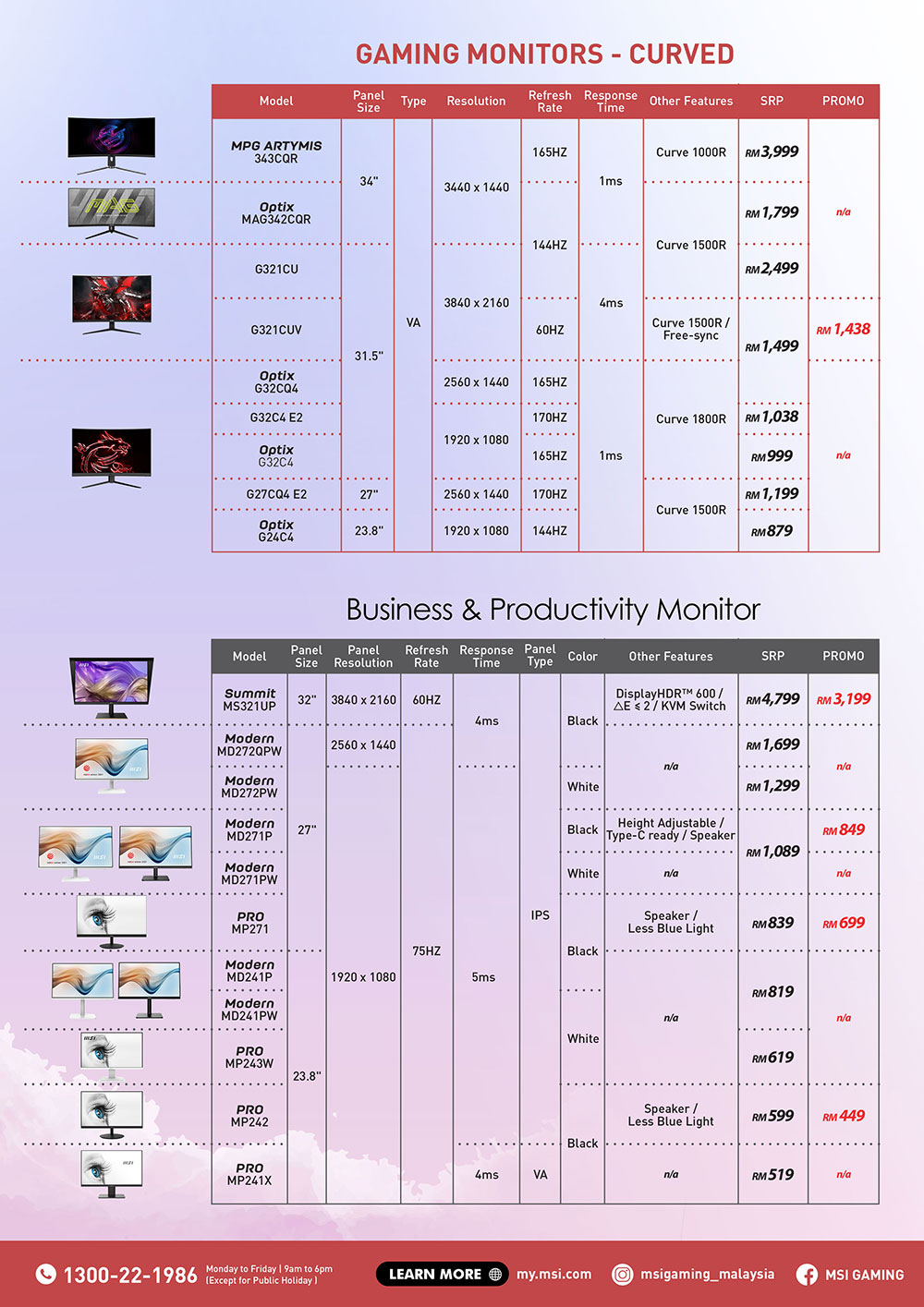 MSI 3.3 促销!MSI显示器最高RM1600折扣,将于3月10日截止! 3 msi 3.3 sales monitor B Preview 1
