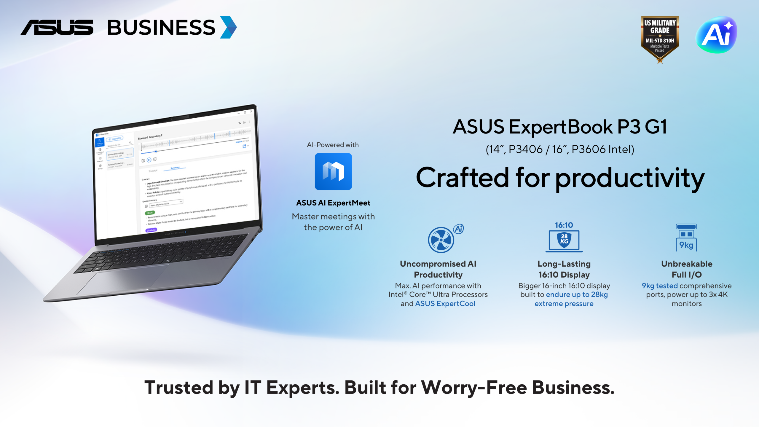 RM4,799起！ASUS ExpertBook P系列开卖：最高Ryzen AI 9 HX、55 TOPS NPU！