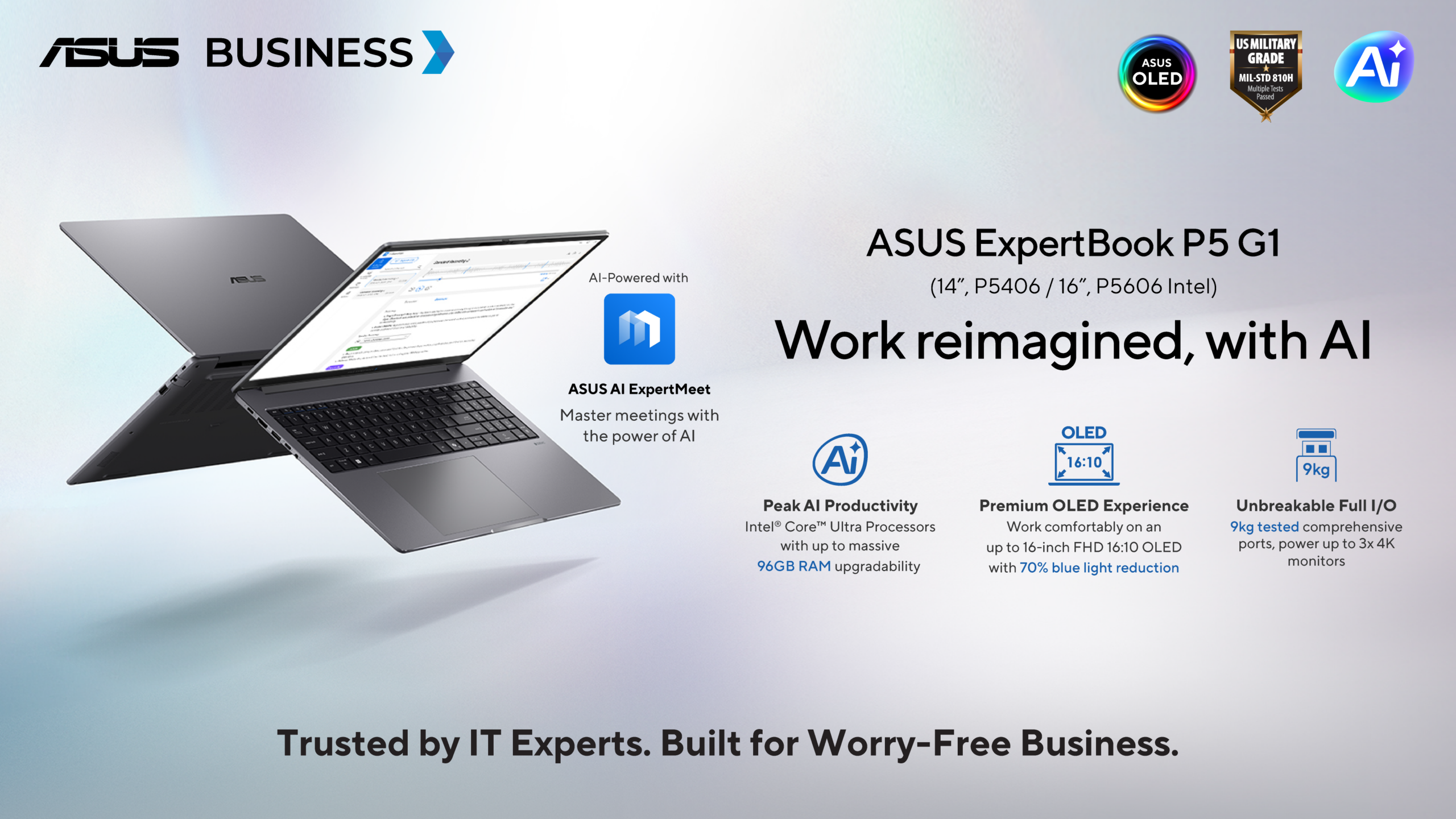 RM4,799起！ASUS ExpertBook P系列开卖：最高Ryzen AI 9 HX、55 TOPS NPU！
